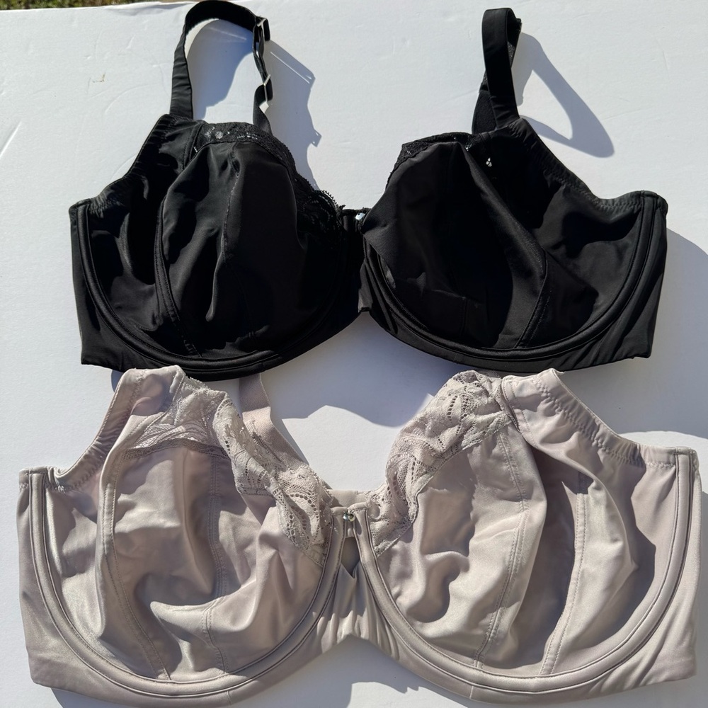 Bare Necessities Elegant Black and Gray Women's Intimates Set 44DDD